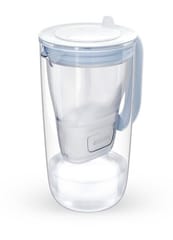 Brita Glass+ vandens filtruojantis ąsotis su 2 MaxtraPro PP įdėklais (mėlynas; 2,5 l) 2