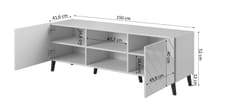 RTV spinta ABETO 150x42x52 juoda blizgi 2