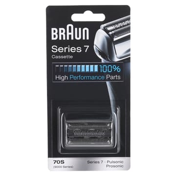 BRAUN Series 7 70S Elektrinio skustuvo atsarginė folija ir pjaustytuvas Series 7, Pulsonic, Prosonic Juoda