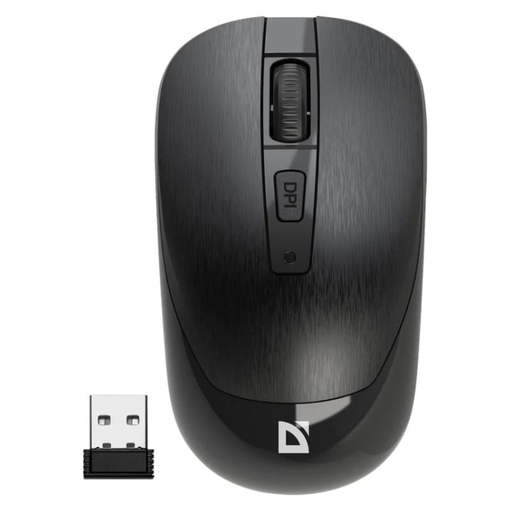 DEFENDER WIRELESS MOUSE WAVE BLACK 52995