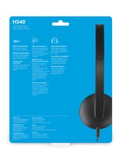 Logitech H340 USB Computer Headset Laisvų rankų įranga Vielinis Su lankeliu Biuras / skambučių centras USB A tipo Juoda 5