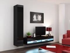 Cama VIGO NEW9 CZ/CZ svetainės sekcija Spinta daiktams ir garso / vaizdo technikai laikyti