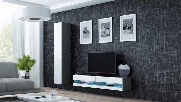 Cama VIGO NEW13SZ/BI svetainės sekcija Spinta daiktams ir garso / vaizdo technikai laikyti