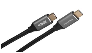 I-BOX USB C/USB C, 1 m USB kabelis 3.2 Gen 2 (3.1 Gen 2) Juodas