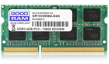 Goodram 4GB DDR3 PC3-12800 atminties modulis 1600 MHz