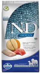 FARMINA N&D Ocean Dog Salmon, Cod, Cantaloupe, Melon Adult Medium&Maxi - sausas maistas šunims - 12 kg 1