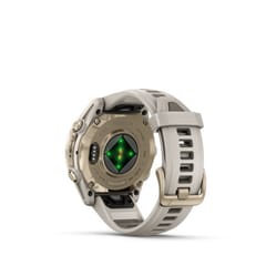 Garmin fenix 8 3,3 cm (1.3") AMOLED 43 mm Skaitmeninis 416 x 416 pikseliai Lietimui jautrus ekranas Auksas „Wi-Fi“ GPS (palydovinis) 2