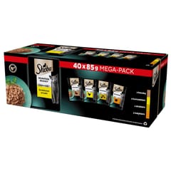 SHEBA delikatesas Paukštienos skoniai drebučiuose - drėgnas ėdalas katėms - 40x85 g 1