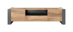 Cama WOOD RTV TV stovas / baldas garso ir vaizdo aparatūrai 1 stalčiai 2 spintos 1