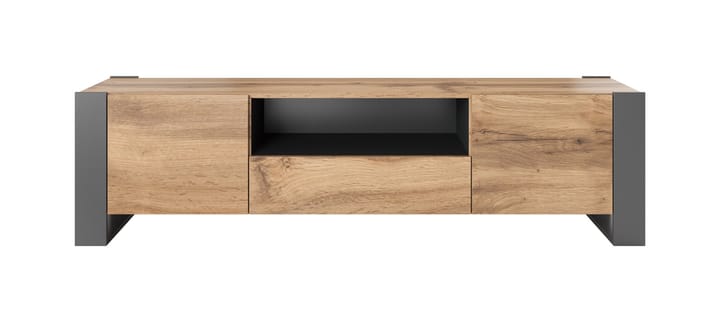 Cama WOOD RTV TV stovas / baldas garso ir vaizdo aparatūrai 1 stalčiai 2 spintos