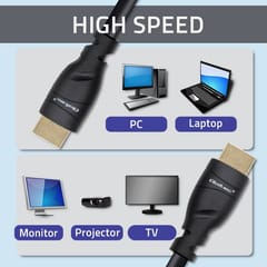 Qoltec 50353 HDMI v2.1 kabelis Itin didelės spartos 8K | 60 Hz | 26AWG | AUKSAS | 5 m 3