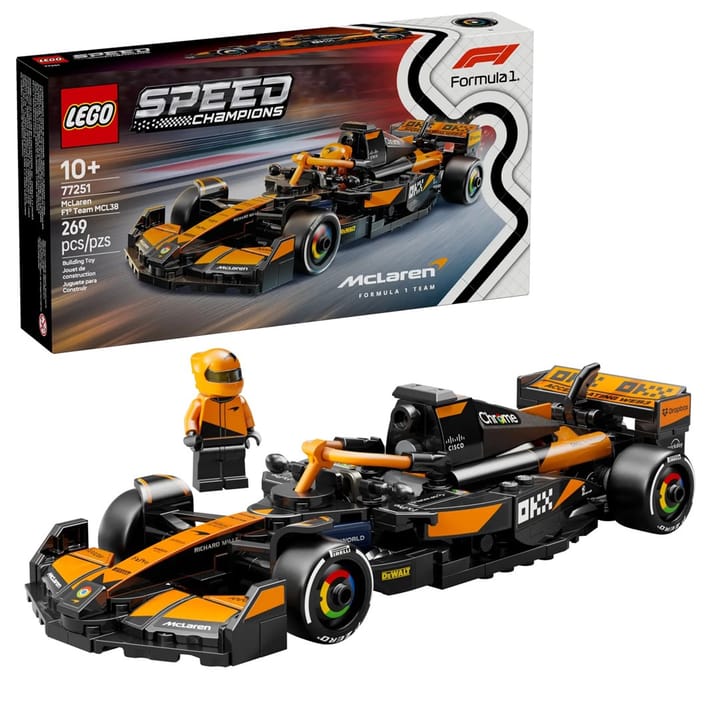 LEGO SPEED CHAMPIONS 77251 McLaren F1 Team MCL38 lenktyninis automobilis