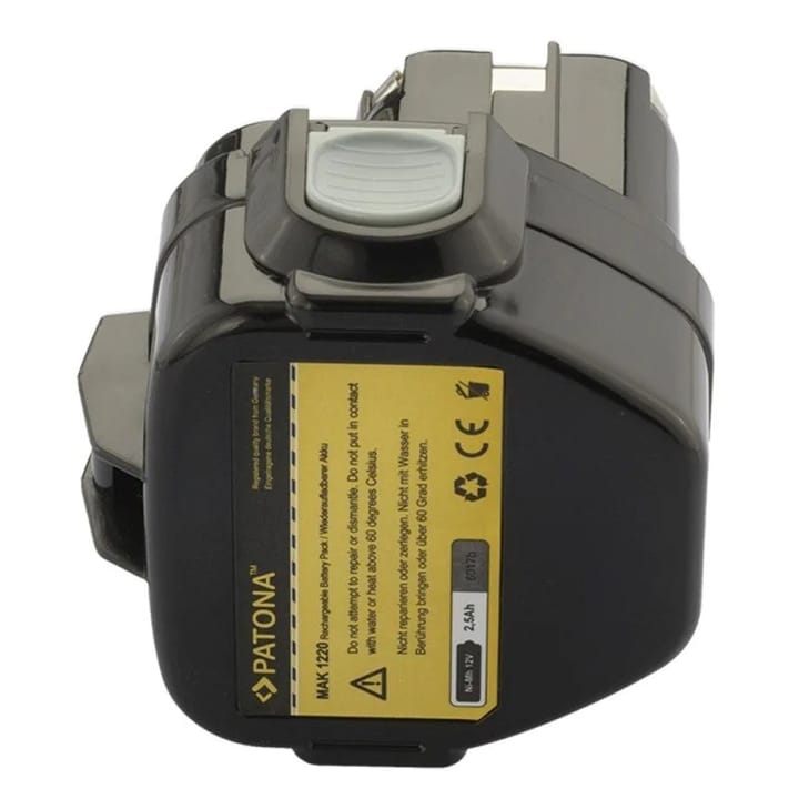 PATONA Pakaitinis akumuliatorius Makita 12 V 2500 mAh Ni-MH juodas