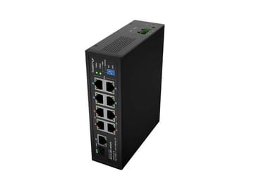SWITCH LANBERG ILFE-8P-1GE-1S-120 LENGVAS PRAMONINIS POE 4XBT 4XAT SFP+ETH DIN FAST ETHERNET