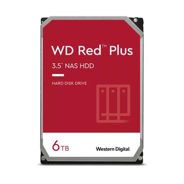 Western Digital Red Plus vidinis kietasis diskas 6 TB 5400 RPM 256 MB 3.5" „Serial ATA III“