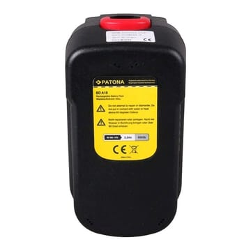 PATONA Pakaitinis akumuliatorius Black & Decker 244760-00, A1718, A18, 18 V 3000 mAh Ni-MH juodas