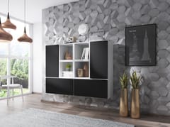 Cama ROCO19 BI/BI/CZ svetainės sekcija Spinta daiktams ir garso / vaizdo technikai laikyti 2