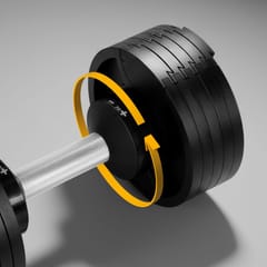 REBEL ACTIVE automatinis ketaus hantelis, 36 kg, 2 kg žingsniai 6