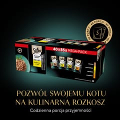 SHEBA delikatesas Paukštienos skoniai drebučiuose - drėgnas ėdalas katėms - 40x85 g 2