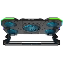 RAMPAGE nešiojamojo kompiuterio aušinimo padas su RGB apšvietimu 5