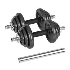 REBEL ACTIVE reguliuojamo svorio hanteliai dėkle, 20 kg, su štanga 1