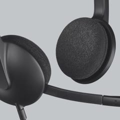 Logitech H340 USB Computer Headset Laisvų rankų įranga Vielinis Su lankeliu Biuras / skambučių centras USB A tipo Juoda 2