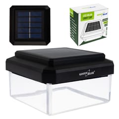 GreenBlue LED saulės lempa stulpui, 100x100 mm, vokelio formos gaubtas, 3200 K, GB128 WW 1