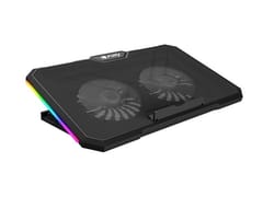 Nešiojamojo kompiuterio aušinimo padėklas FURY GUNBAI G3 14.1–17.3" su 2 ventiliatoriais, RGB apšvietimas, 2× USB 7