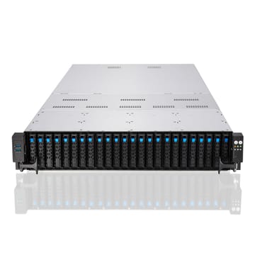 ASUS RS720-E11-RS24U Intel C741 Stovas (2U) Juoda, Sidabras