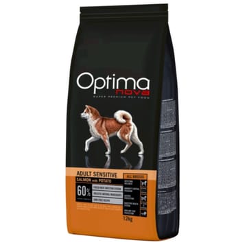 OPTIMANOVA Adult Sensitive Salmon & Potato - sausas maistas šunims - 12kg