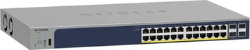 NETGEAR GS728TP Valdomas L2/L3/L4 Gigabit Ethernet (10/100/1000) Maitinimas per Eternetą (PoE) Pilka