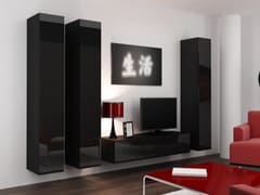 Cama VIGO 14 CZ/CZ svetainės sekcija Spinta daiktams ir garso / vaizdo technikai laikyti 1