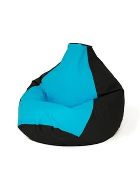 Sako krepšys Pouffe Pear juoda ir mėlyna L 105 x 80 cm