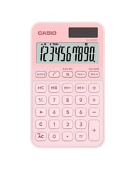 Casio SL-310YC-LP skaičiuotuvas, maitinamas baterijomis ir saulės energija, šviesiai rožinis 1