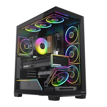 MODECOM kompiuterio korpusas VOLCANO STELLAR PLUS ARGB MIDI 8F Juoda