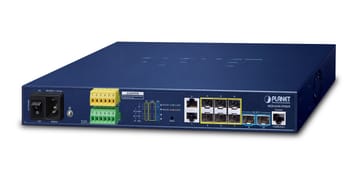 PLANET L3 2-Port 100/1000T + 2-Port Valdomas 1U Mėlyna