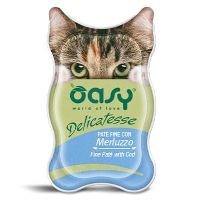 OASY Delicatesse Fine paté with Cod - šlapias kačių maistas - 85g