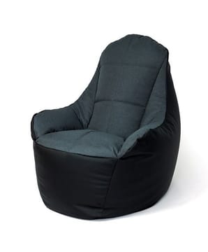Sako Boss juodai grafitinis krepšys Pouffe XXL 140 x 90 cm