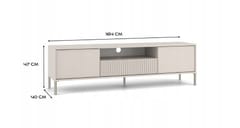 TV spintelė KAMARO 160 SLIM/GŁ KAŠMYRO SPALVA 3
