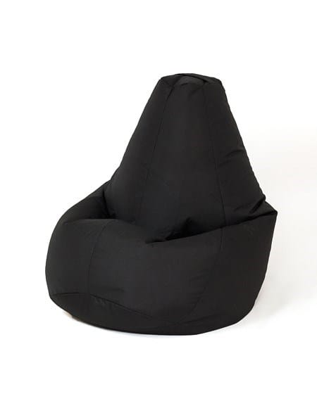 Sako krepšys Pouffe Pear juodas XXL 140 x 100 cm
