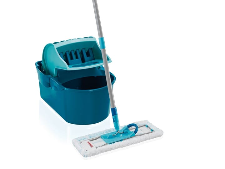 Leifheit 55092 šluota grindims plauti Mikro pluošto 8000 ml Sausas ir drėgnas Mikro pluoštas Mėlyna, Pilka