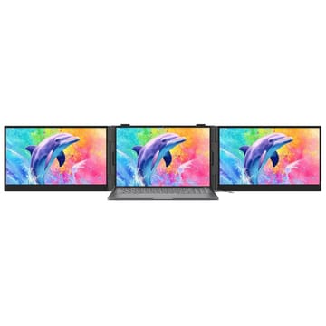 Blackview DCM8 Pro - 15,3 colių nešiojamas nešiojamojo kompiuterio ekrano išplėtimo įrenginys su dviejų monitorių funkcija ir 2 USB-C prievadais
