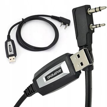 Baofeng UV-5R UV-82 BF-888s TYT TH-UV88 USB kabelis, skirtas Baofeng radijo ryšio aparatams programuoti su K tipo kištuku