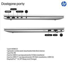 HP ProBook 4 G1i AI Intel Core Ultra 7 255U nešiojamasis kompiuteris 40,6 cm (16") WUXGA 16 GB DDR5-SDRAM 512 GB SSD Wi-Fi 6E (802.11ax) Windows 11 Pro AI PC sidabrinis 5