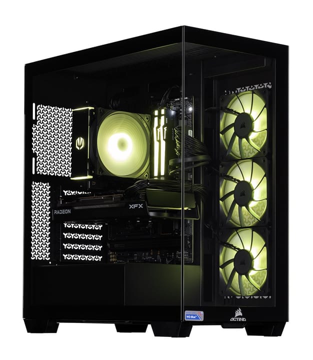 Actina 5901443413745 PC AMD Ryzen™ 7 8700F 32 GB DDR5-SDRAM 2 TB SSD NVIDIA GeForce RTX 5070 Ti „Midi Tower“ Juoda