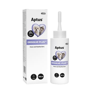 APTUS Orisolve Plus - ausų valymo tirpalas šunims ir katėms – 100 ml