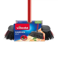 Vileda 112091 šluota Lauke Juoda, Raudona, Geltona Minkšti ir kieti šeriai Polietileno tereftalatas (PET) 2