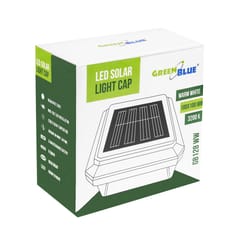 GreenBlue LED saulės lempa stulpui, 100x100 mm, vokelio formos gaubtas, 3200 K, GB128 WW 5