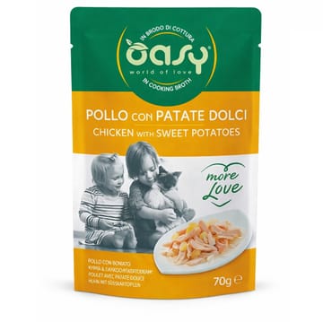 OASY More Love Chicken with sweet potatoes - šlapias kačių maistas - 70g