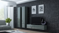 Cama VIGO 9 SZ/SZ svetainės sekcija Spinta daiktams ir garso / vaizdo technikai laikyti